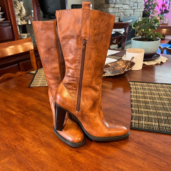 Nine West brown leather boots - Picture 4 of 5